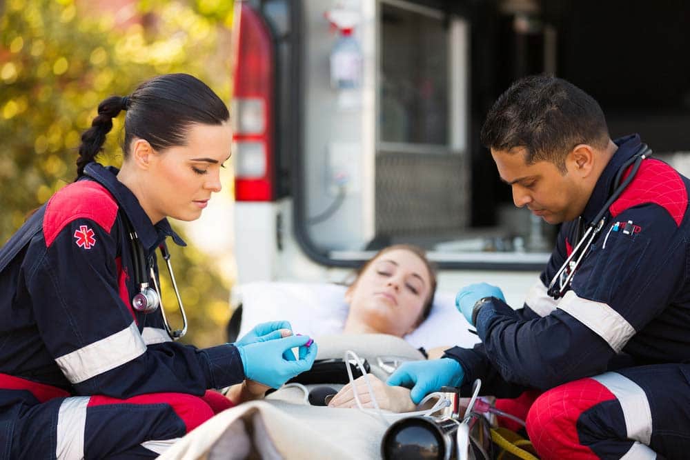paramedics in action