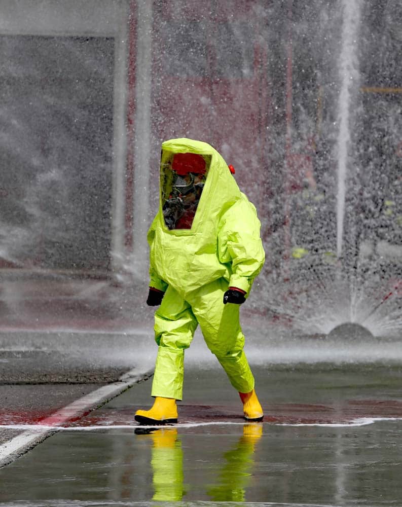 HAZWOPER Level A suit with SCBA