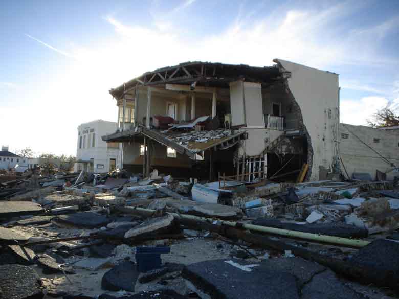 Destruction left from Hurricane Matthew