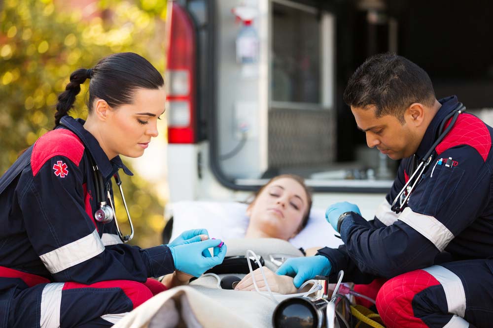 paramedics in action